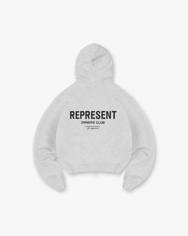 Represent Owners Club Zip Hoodie - Ash Grey Hover Image