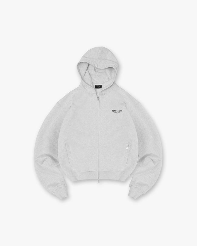 Represent Owners Club Zip Hoodie - Ash Grey Main Image
