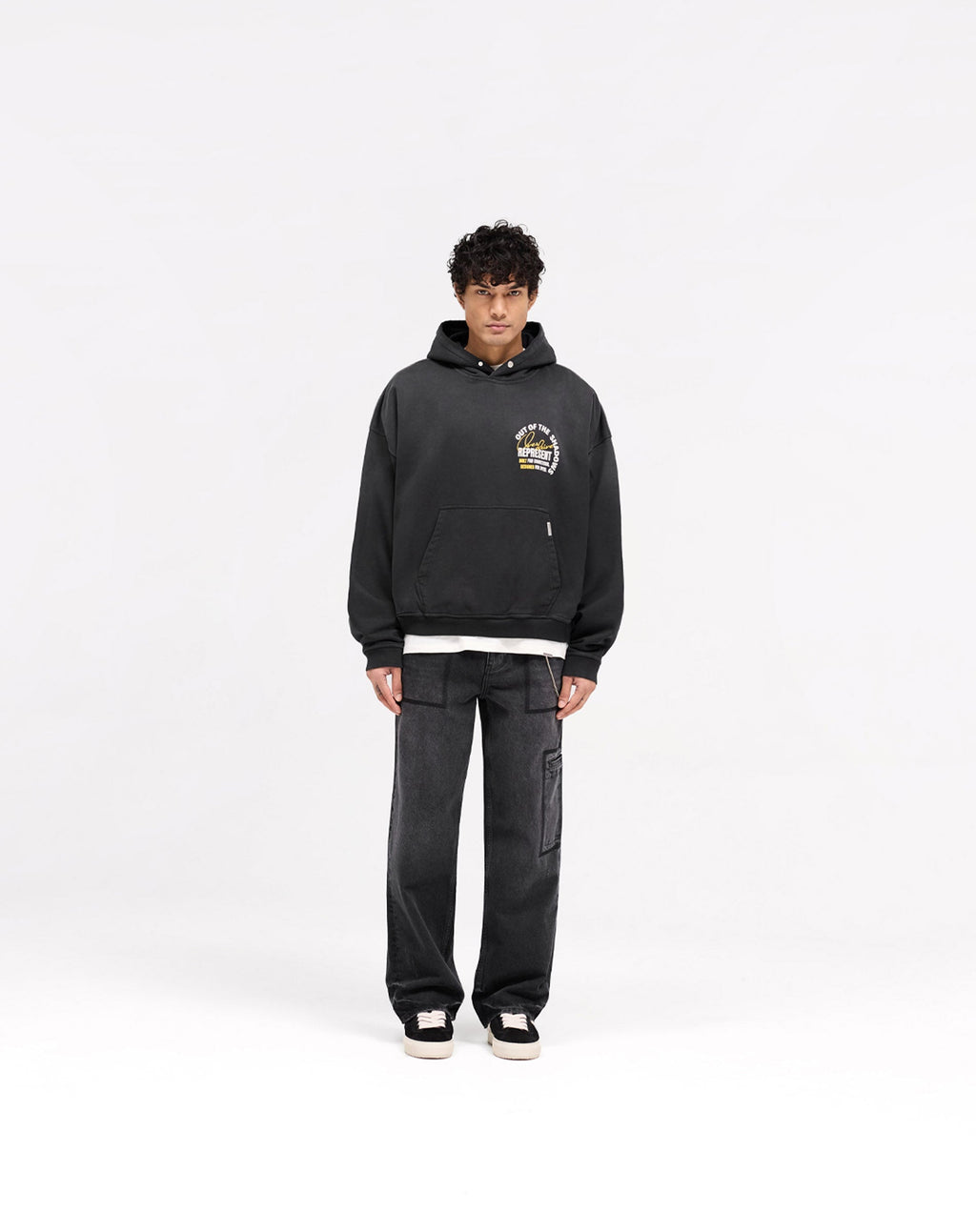 Out Of The Shadows Hoodie - Stained Black