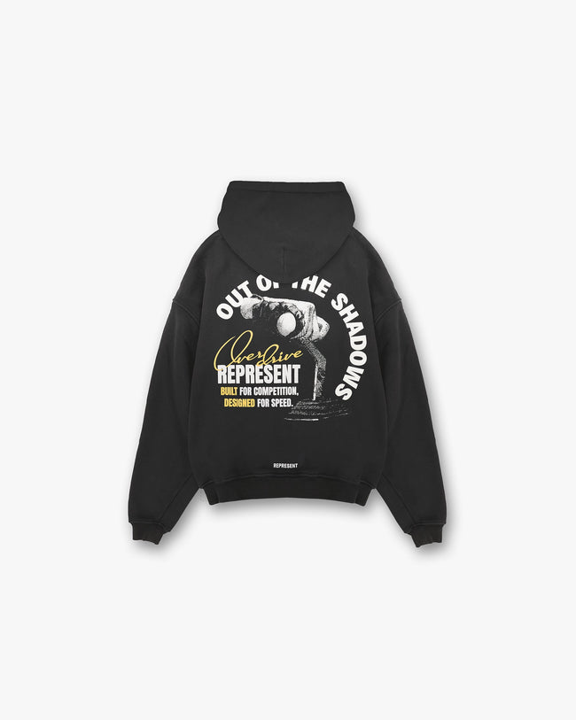 Out Of The Shadows Hoodie - Stained Black Main Image