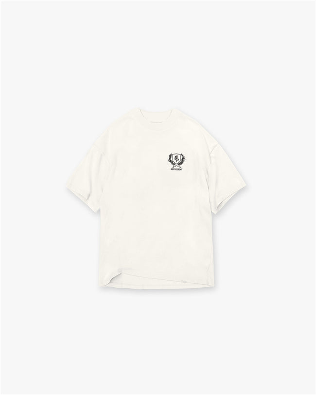 Crest T-Shirt - Flat White Hover Image