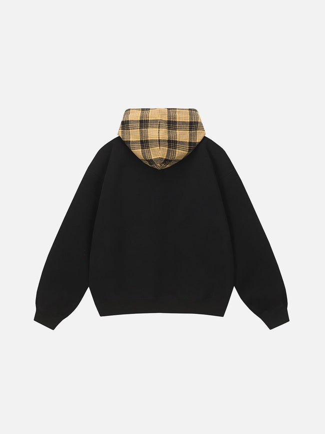 Aelfric Eden Plaid Bow Pullover Hoodie Main Image