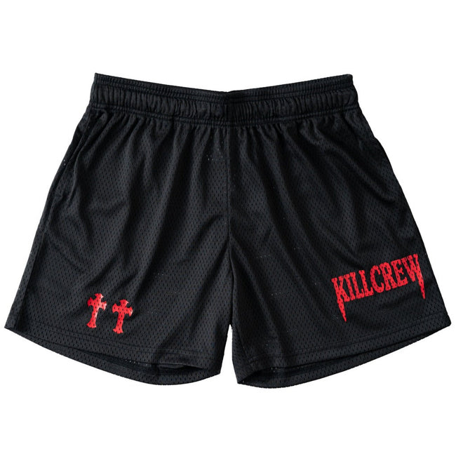 VENTED MESH SHORTS MEDIEVAL - BLACK / RED Hover Image
