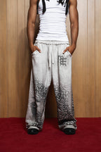 Grey ‘Striped’ Sweatpants