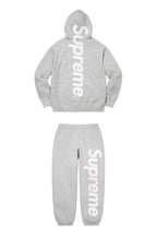 Supreme Side Logo Hoodie & Sweatpants Set – Heather Grey