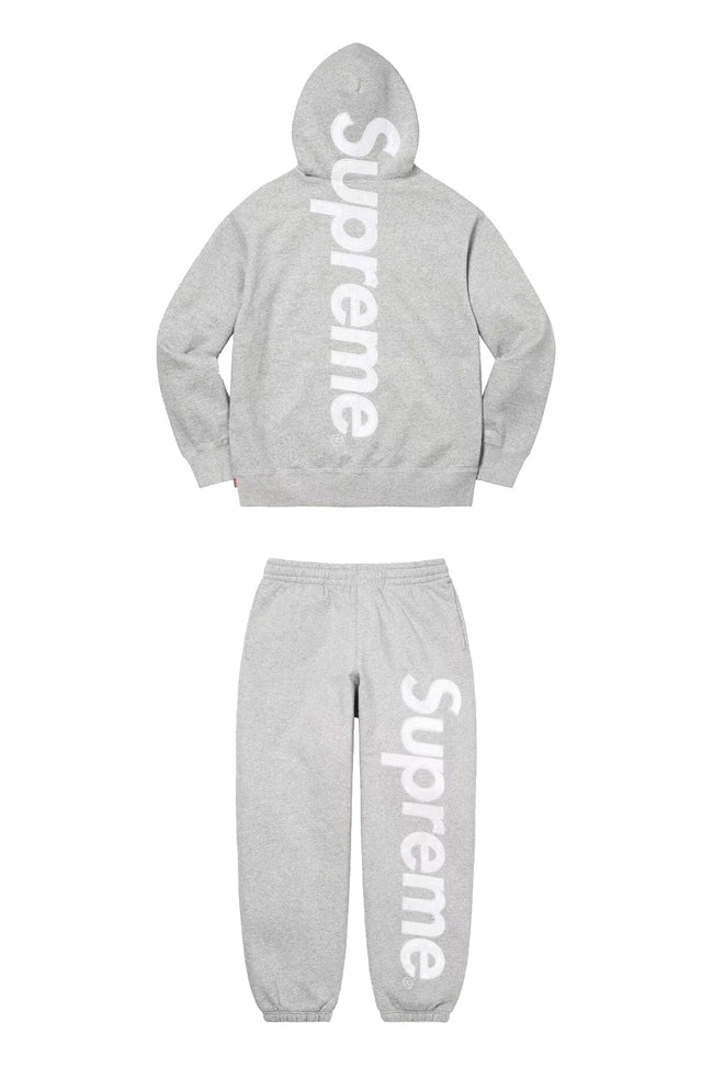 Supreme Side Logo Hoodie & Sweatpants Set – Heather Grey Hover Image