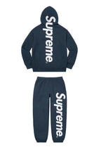 Supreme Side Logo Hoodie & Sweatpants Set – Navy
