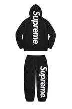 Supreme Side Logo Hoodie & Sweatpants Set – Black