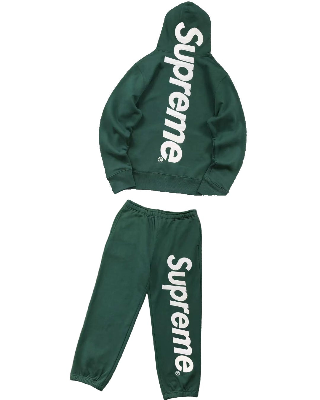 Supreme Side Logo Hoodie & Sweatpants Set – Dark Green