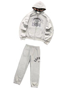Supreme x Margiela Paris 1994 Zip Hoodie & Sweatpants Set – Light Grey