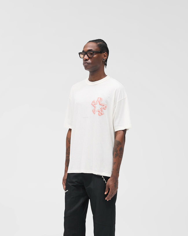 Initial Star T-Shirt - Flat White Main Image