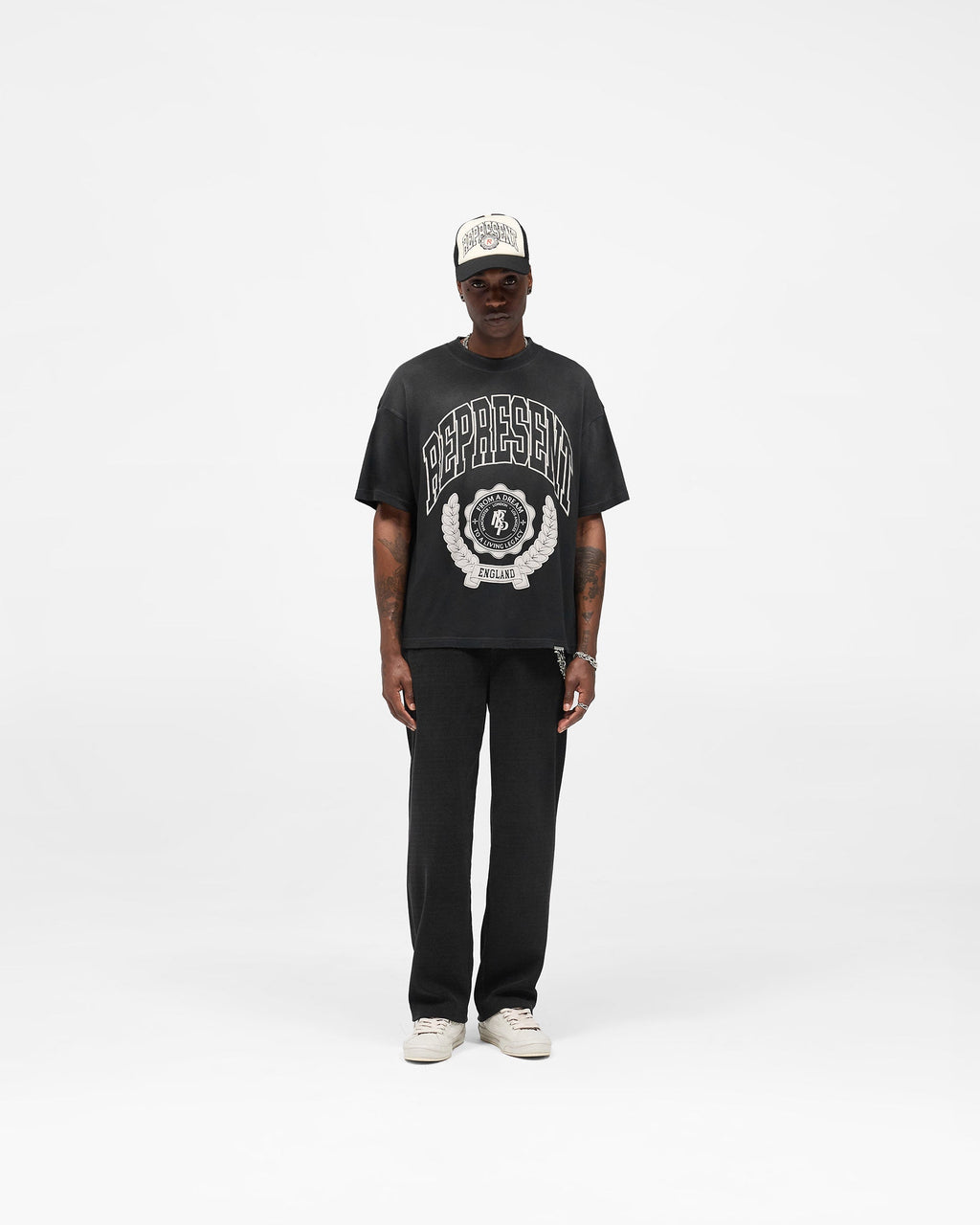 Legacy Crest T-Shirt - Stained Black