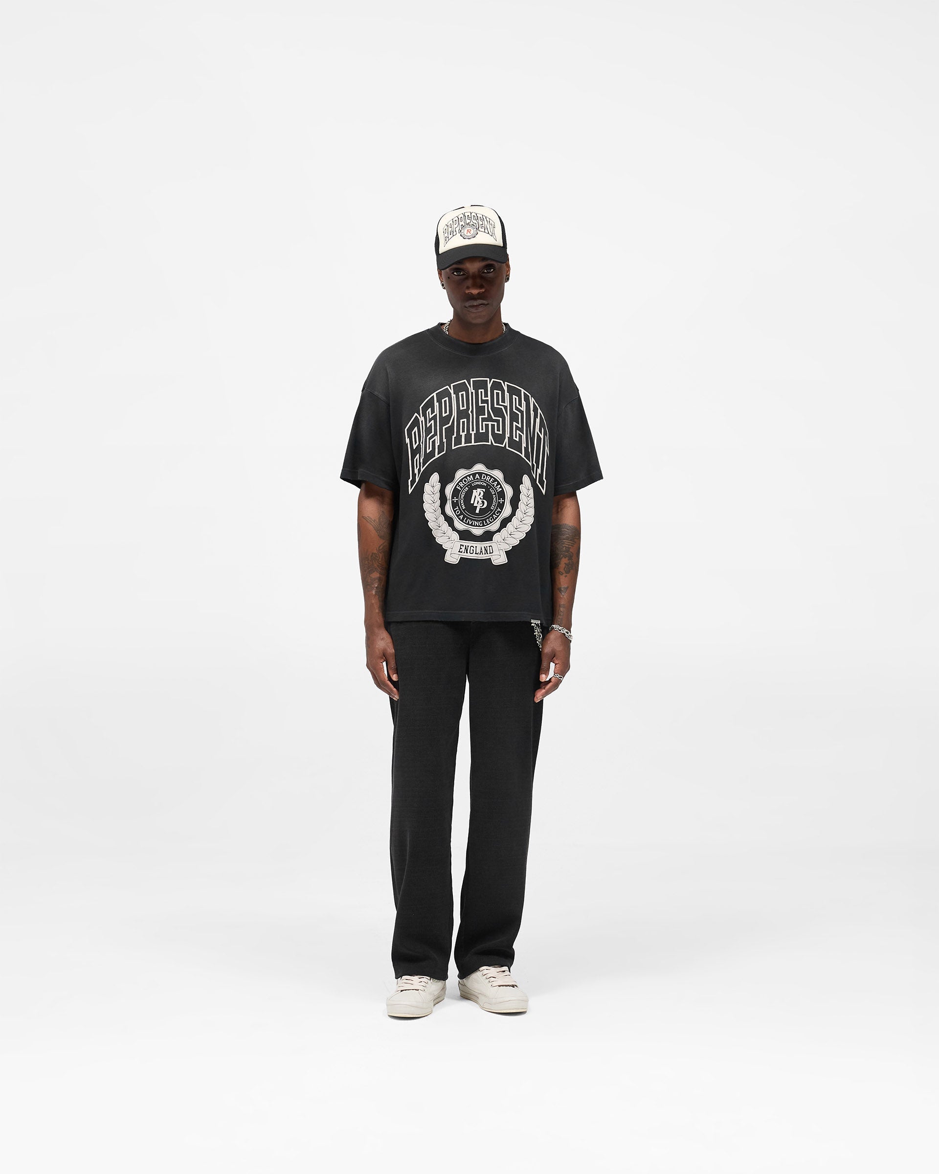 Legacy Crest T-Shirt - Stained Black