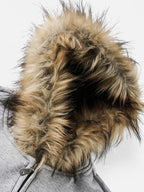 Aelfric Eden Boxy Faux Fur Collar Hoodie