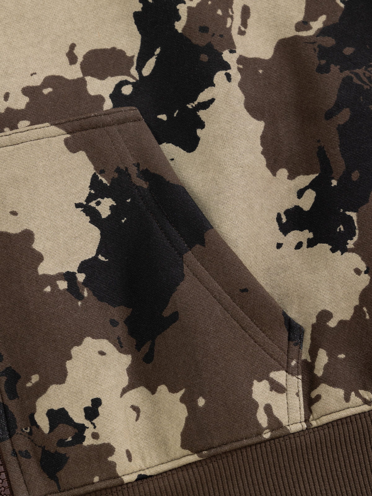 Aelfric Eden Boxy CAMO Zip Up Hoodie