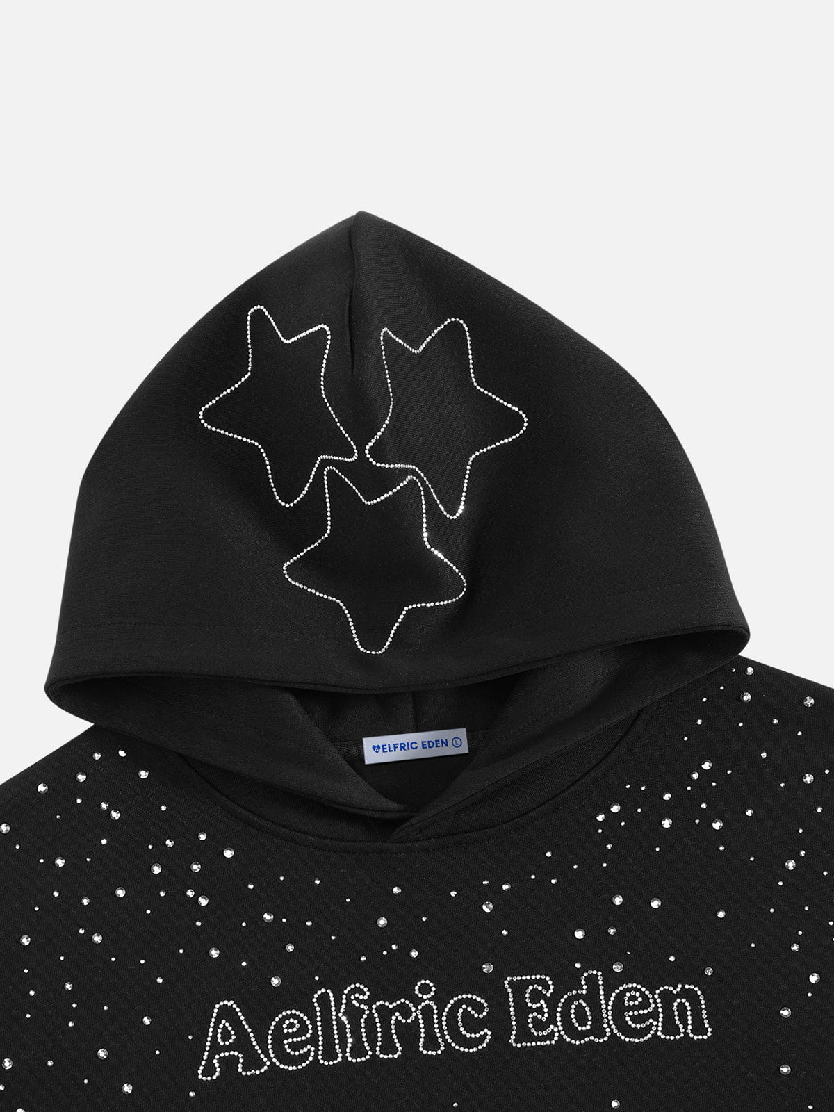 Aelfric Eden Boxy Rhinestone Star Pullover Hoodie