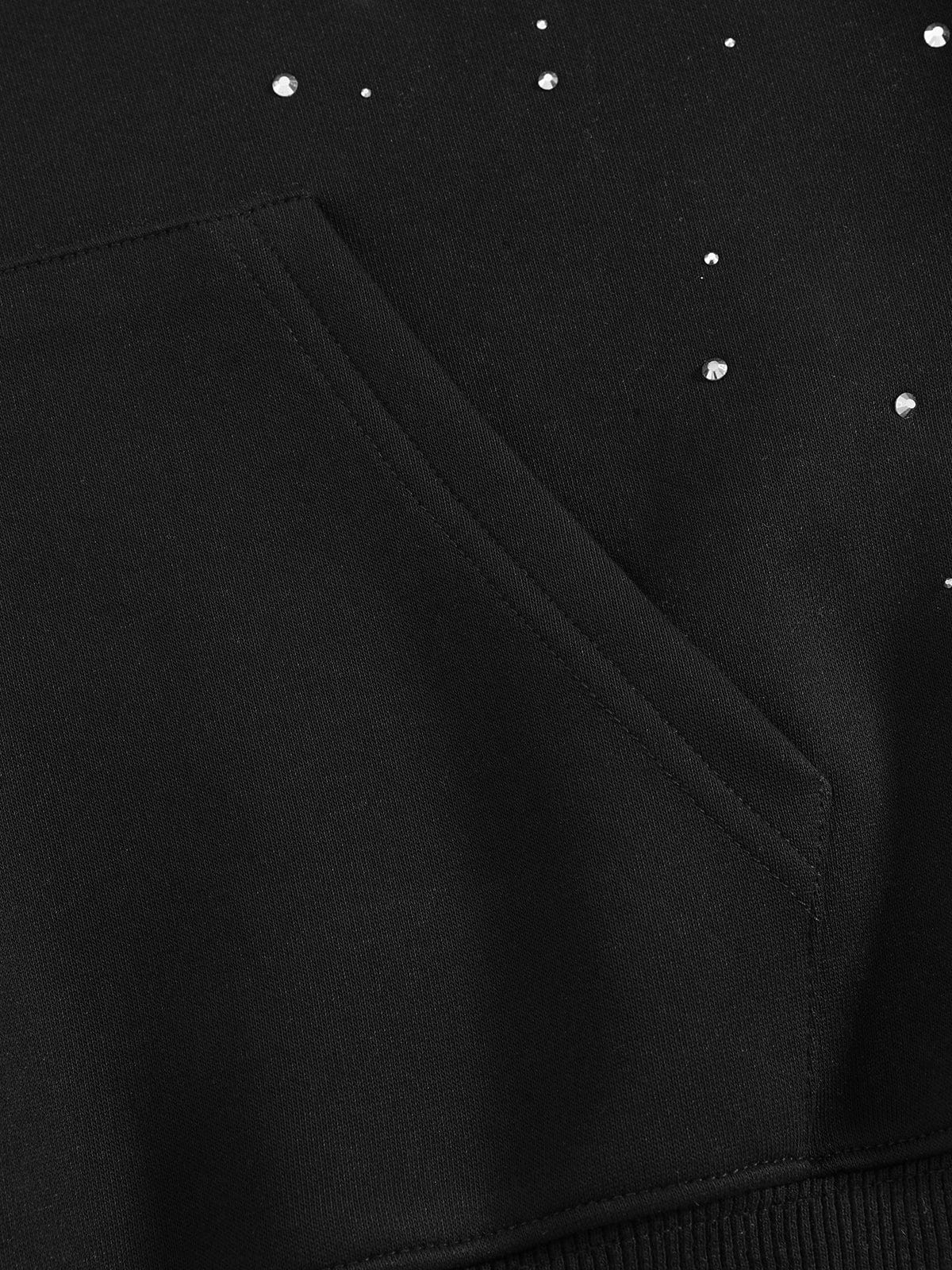 Aelfric Eden Boxy Rhinestone Star Pullover Hoodie