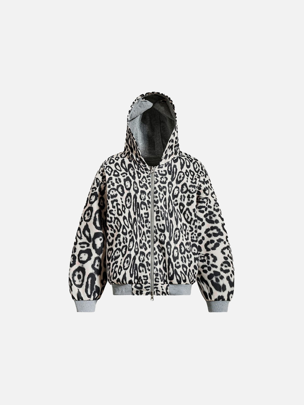 Aelfric Eden Reversible Leopard Zip Up Hoodie