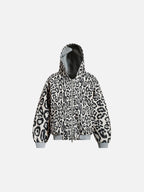 Aelfric Eden Reversible Leopard Zip Up Hoodie