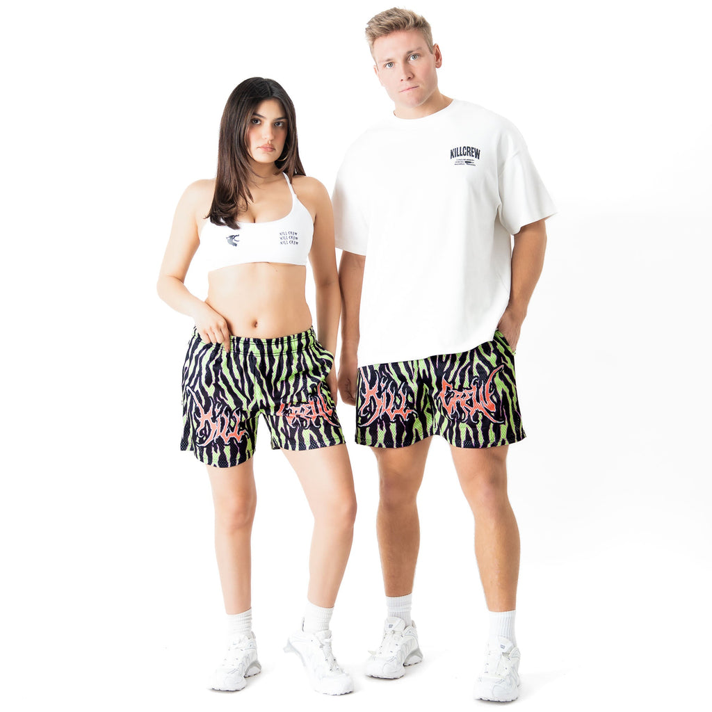 VENTED MESH SHORTS ALIEN - GREEN