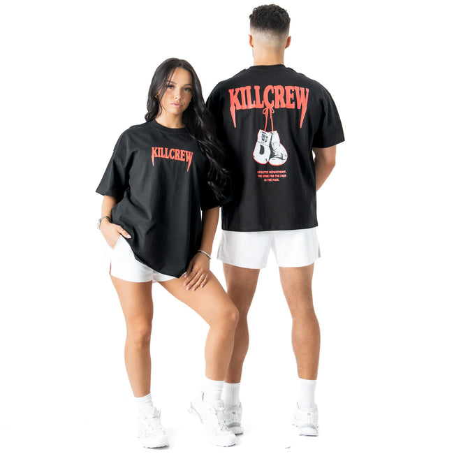 RELAXED FIT "ATHLETIC DEPARTMENT" T-SHIRT - BLACK Main Image