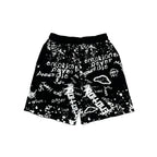 Black “Graffiti” Shorts