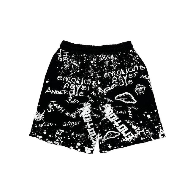 Black “Graffiti” Shorts Main Image