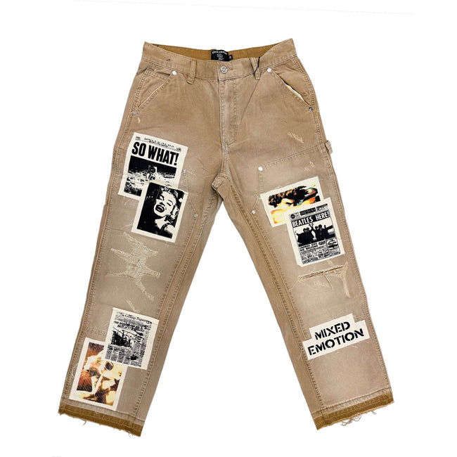 “Newspaper” Carpenter Pants Hover Image