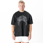 OVERSIZED "CLASSIC" T-SHIRT - BLACK / WHITE