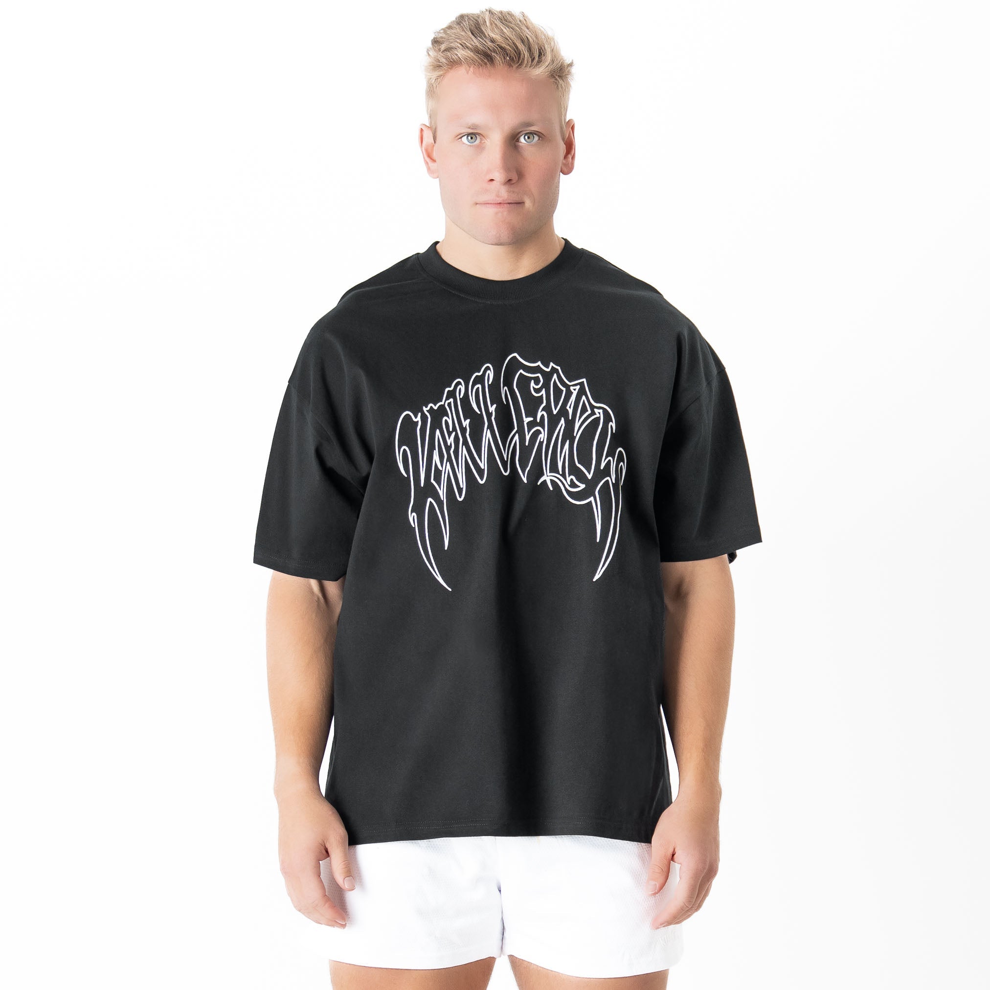 OVERSIZED "CLASSIC" T-SHIRT - BLACK / WHITE