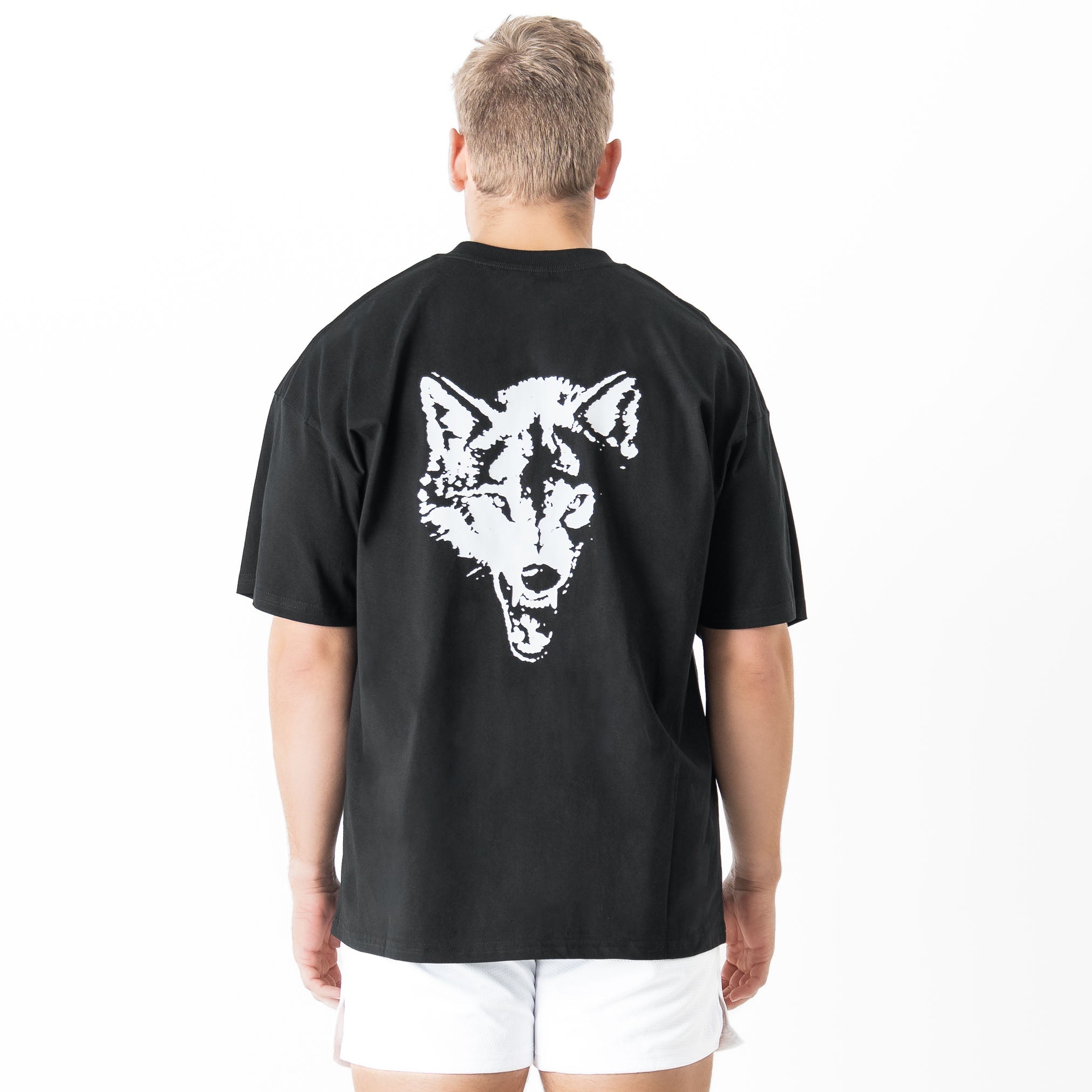 OVERSIZED "CLASSIC" T-SHIRT - BLACK / WHITE