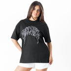 OVERSIZED "CLASSIC" T-SHIRT - BLACK / WHITE