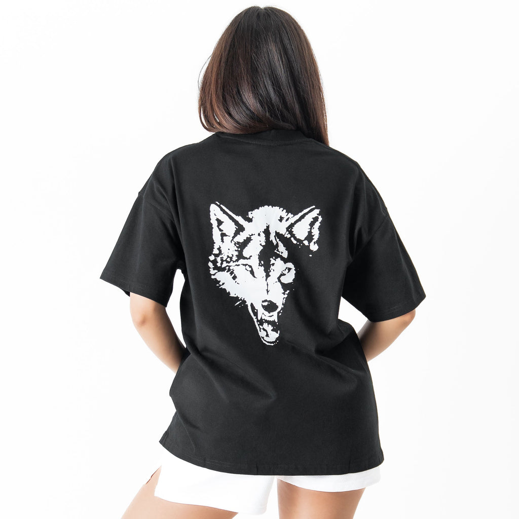 OVERSIZED "CLASSIC" T-SHIRT - BLACK / WHITE