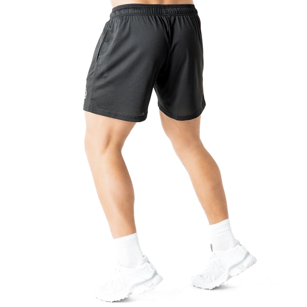 VENTED MESH SHORTS BONE DRY - BLACK / WHITE