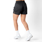 MUAY THAI FLAME SHORTS (MID THIGH CUT) - BLACKOUT