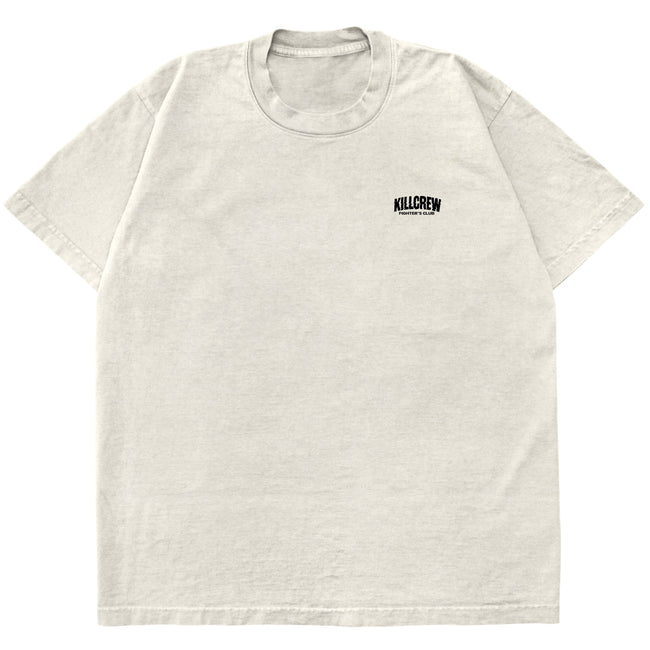 RELAXED FIT RIGOROUS TRAINING T-SHIRT - CREAM / BLACK Main Image