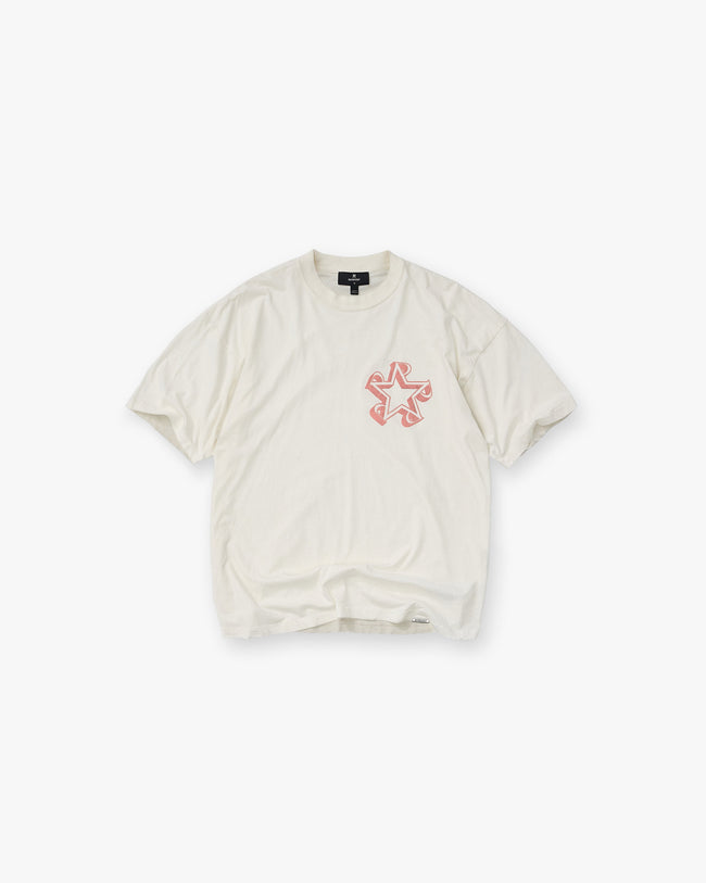 Initial Star T-Shirt - Flat White Hover Image