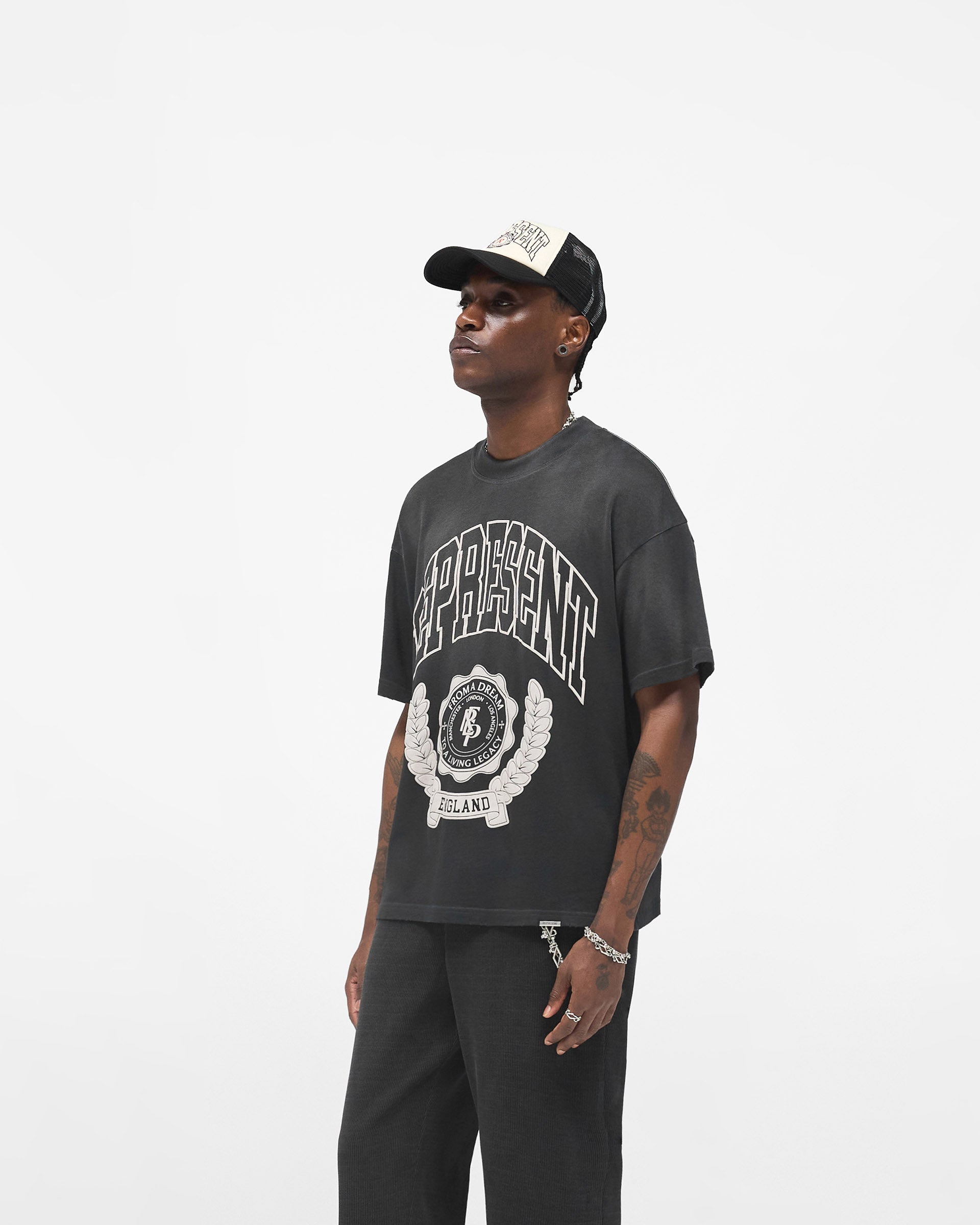 Legacy Crest T-Shirt - Stained Black