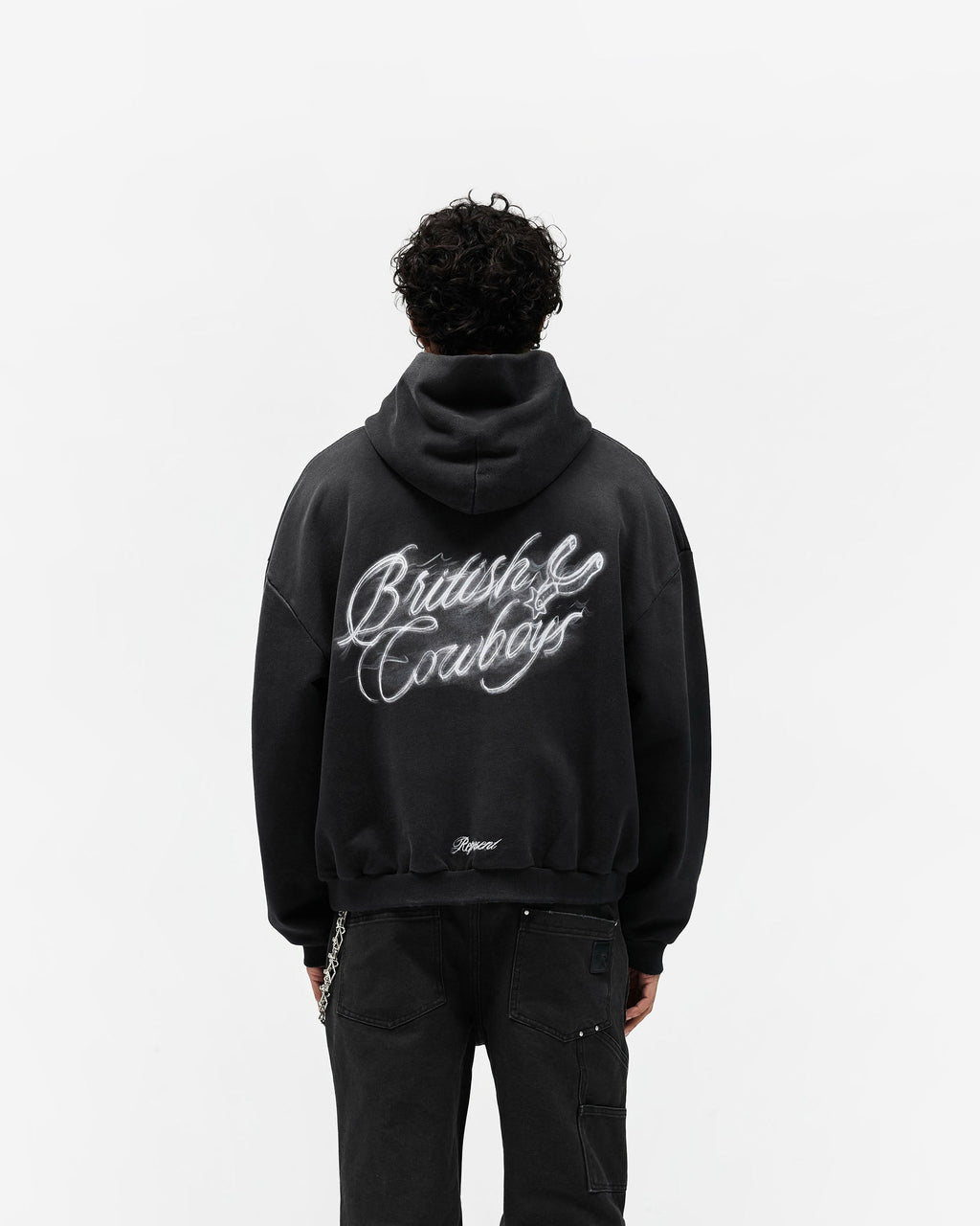 British Cowboys Hoodie - Stained Black