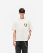 Represent X Belstaff Born To Bike T-Shirt - Flat White