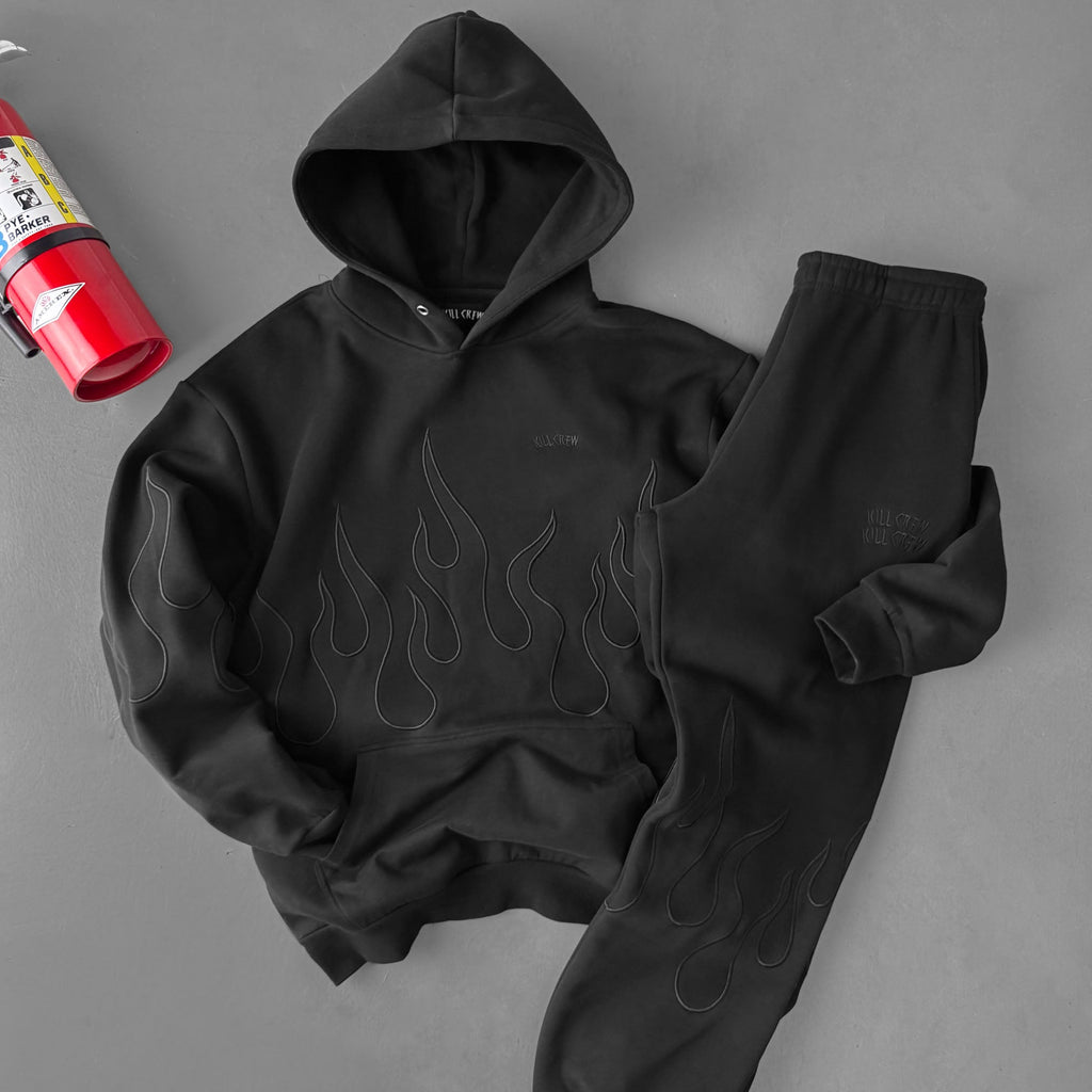 OVERSIZED PREMIUM HEATER HOODIE - BLACKOUT
