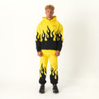 OVERSIZED PREMIUM HEATER HOODIE - YELLOW / BLACK