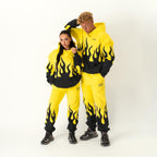 OVERSIZED PREMIUM HEATER HOODIE - YELLOW / BLACK