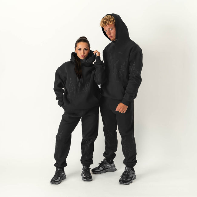 OVERSIZED PREMIUM HEATER HOODIE - BLACKOUT Main Image