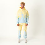 OVERSIZED PREMIUM HEATER HOODIE - YELLOW / BLUE