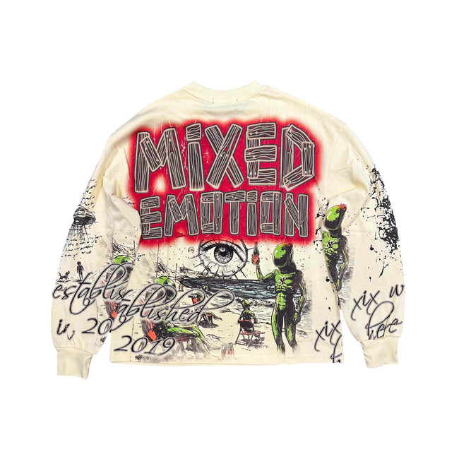 Cream ‘Art Club’ Long Sleeve Main Image