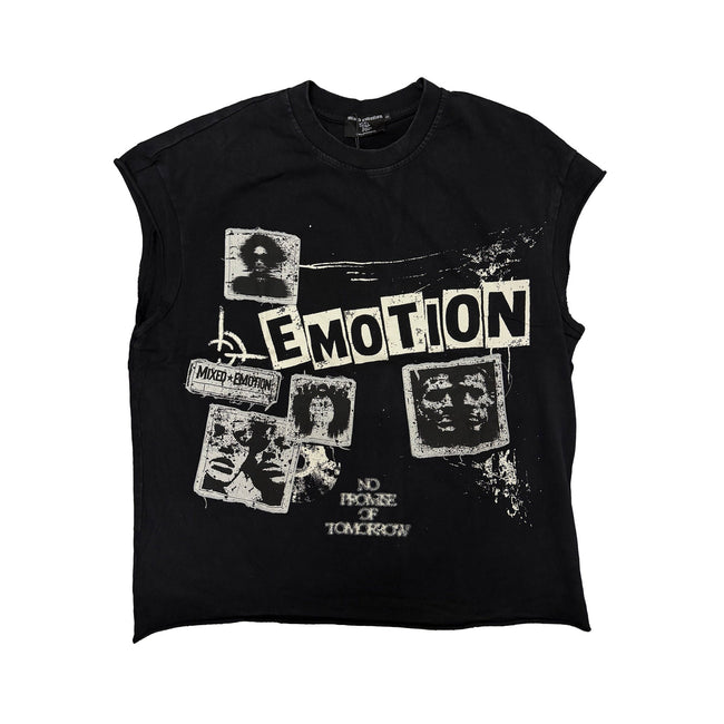 “Newspaper” Sleeveless tee Hover Image
