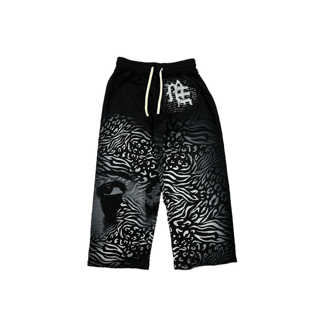 Black ‘Striped’ Sweatpants Hover Image