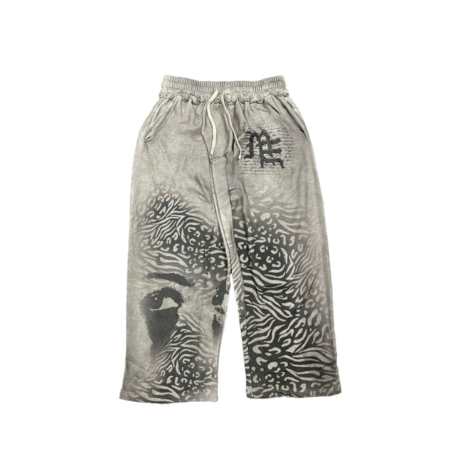 Grey ‘Striped’ Sweatpants Hover Image
