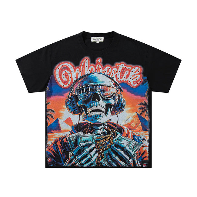 Majestik “DJ Money” Rhinestone Graphic Tee Hover Image